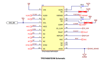 Schematic - Texas Instruments TPS7H500xEVM Evaluation Modules